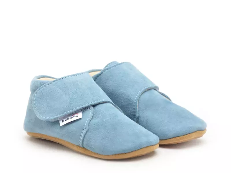 Bellamy Chaussons bébé VALENTINES TAC Bleu Chaussons Bébé