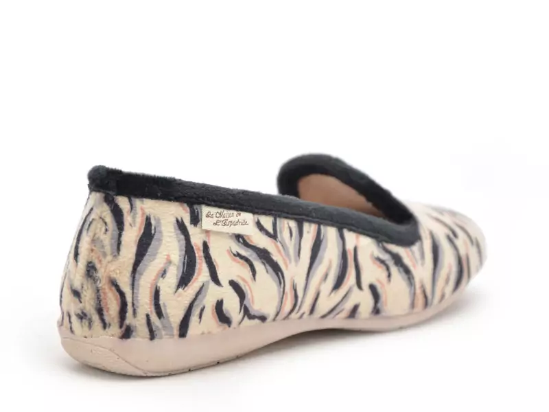La Maison De L Espadrille Chaussons 6221 8 Noir Chaussons Femme