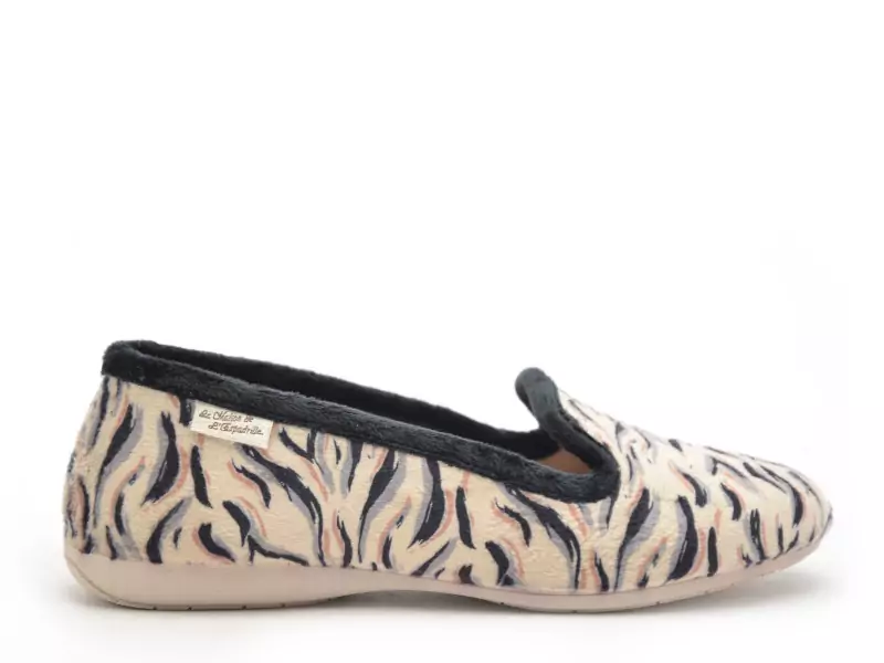 La Maison De L Espadrille Chaussons 6221 8 Noir Chaussons Femme