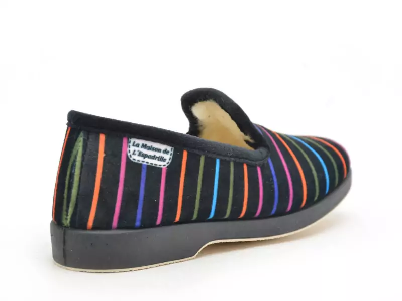 La Maison De L Espadrille Chaussons 7678F 8 Multicolore Chaussons Femme