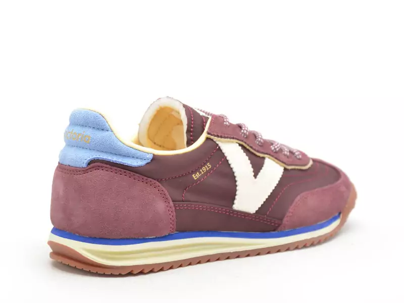Victoria SATURNO SERR NYLON Bordeaux Baskets Basses Femme