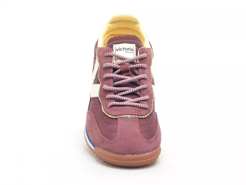 Victoria SATURNO SERR NYLON Bordeaux Baskets Basses Femme