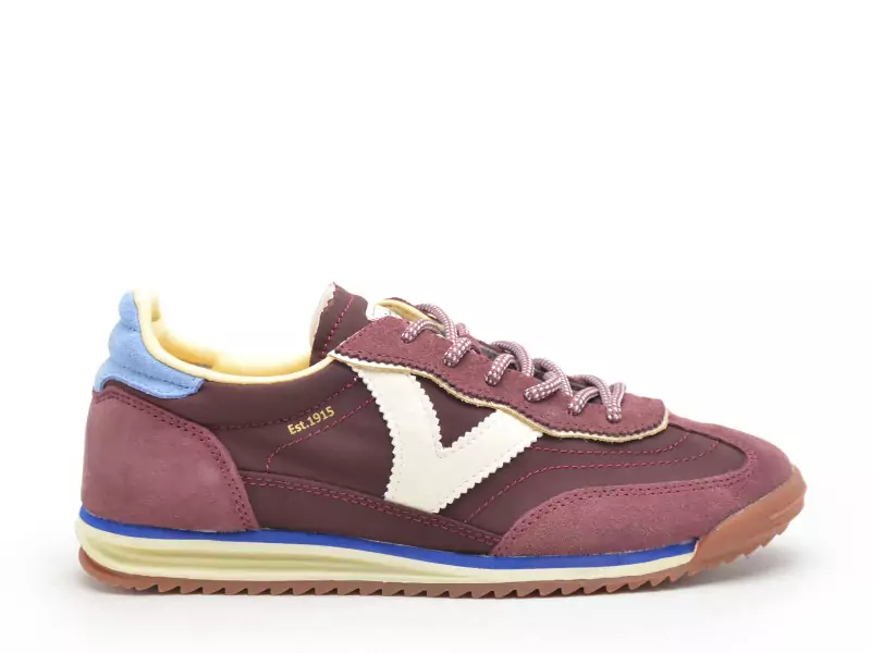 Victoria SATURNO SERR NYLON Bordeaux Baskets Basses Femme