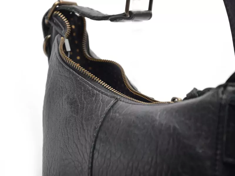  Sac PCSTINA LEATHER SHOULDER BAG FC Noir Accessoires Femme