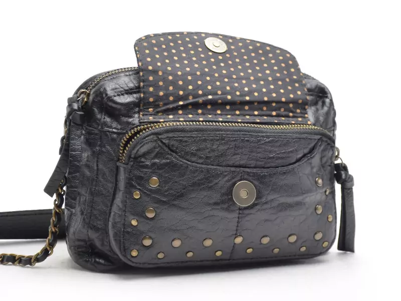  Sac PCJADJA LEATHER CROSS BODY FC Noir Accessoires Femme
