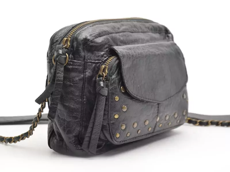  Sac PCJADJA LEATHER CROSS BODY FC Noir Accessoires Femme