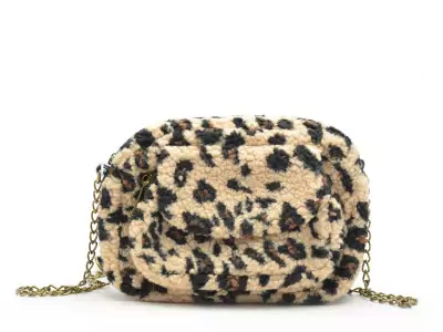 Sac PCNAINA TEDDY LEO CROSS BODY FC Beige Accessoires Femme