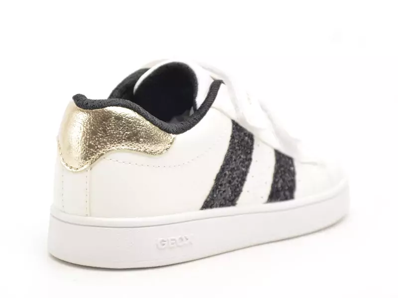Geox J ECLYPER GIRL J45LRA Blanc Baskets Basses Fille