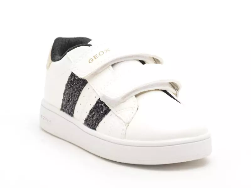 Geox J ECLYPER GIRL J45LRA Blanc Baskets Basses Fille