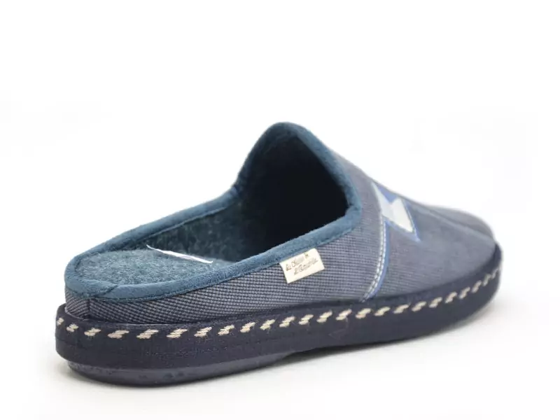 La Maison De L Espadrille Chaussons 6866 8 Bleu Chaussons Homme
