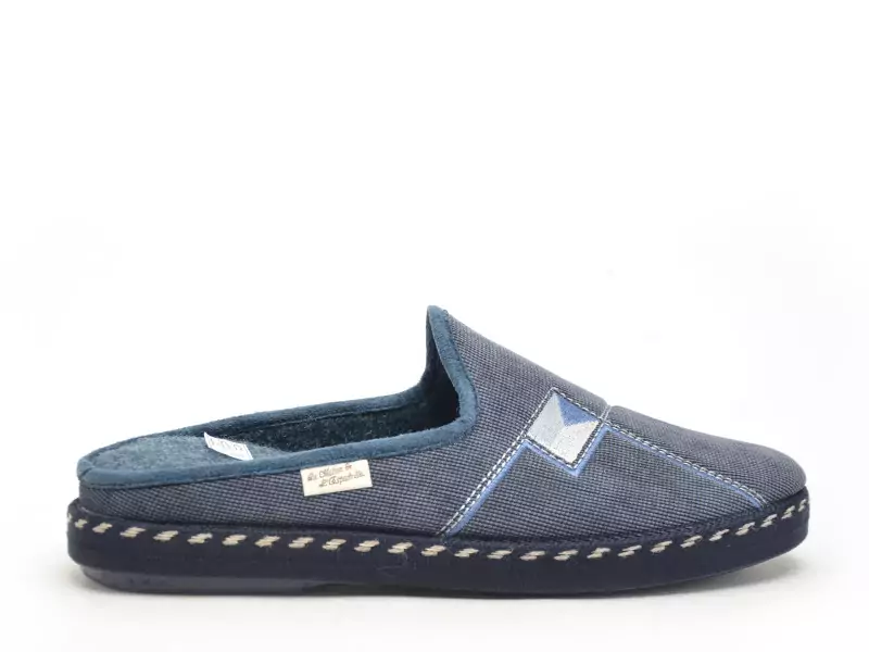 La Maison De L Espadrille Chaussons 6866 8 Bleu Chaussons Homme