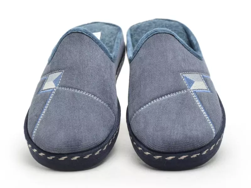 La Maison De L Espadrille Chaussons 6866 8 Bleu Chaussons Homme