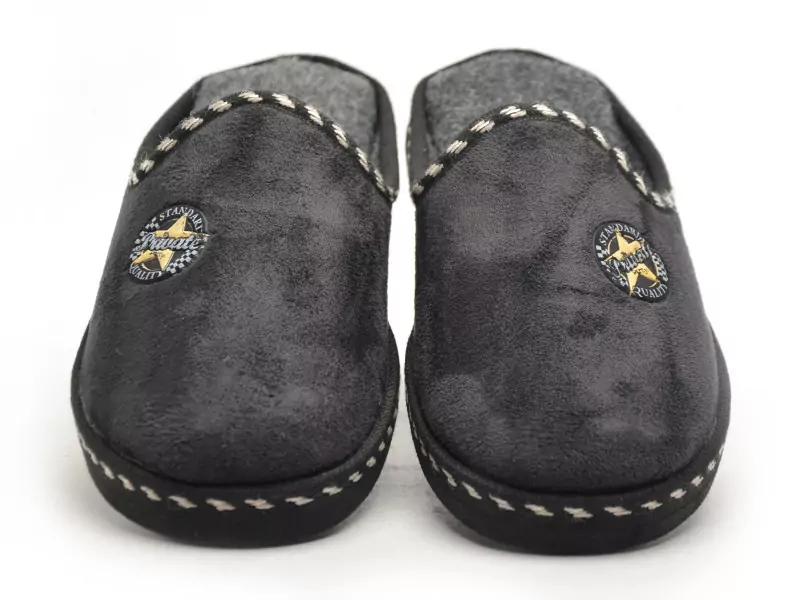 La Maison De L Espadrille Chaussons 6865 8 Noir Chaussons Homme