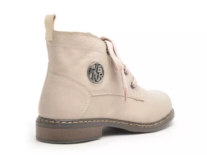 Rieker 71205 Beige Boots et Bottines Plates Femme