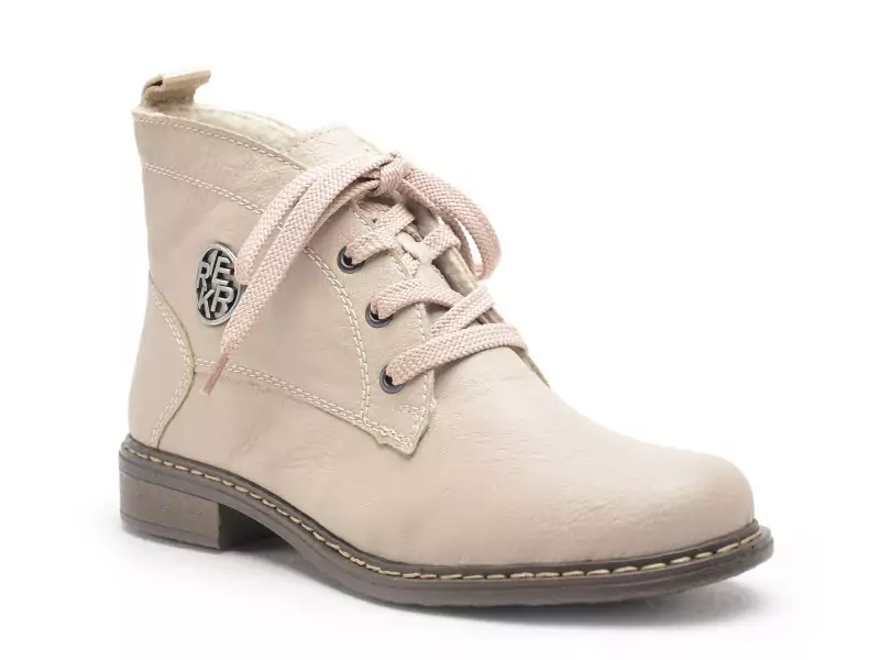 Rieker 71205 Beige Boots et Bottines Plates Femme