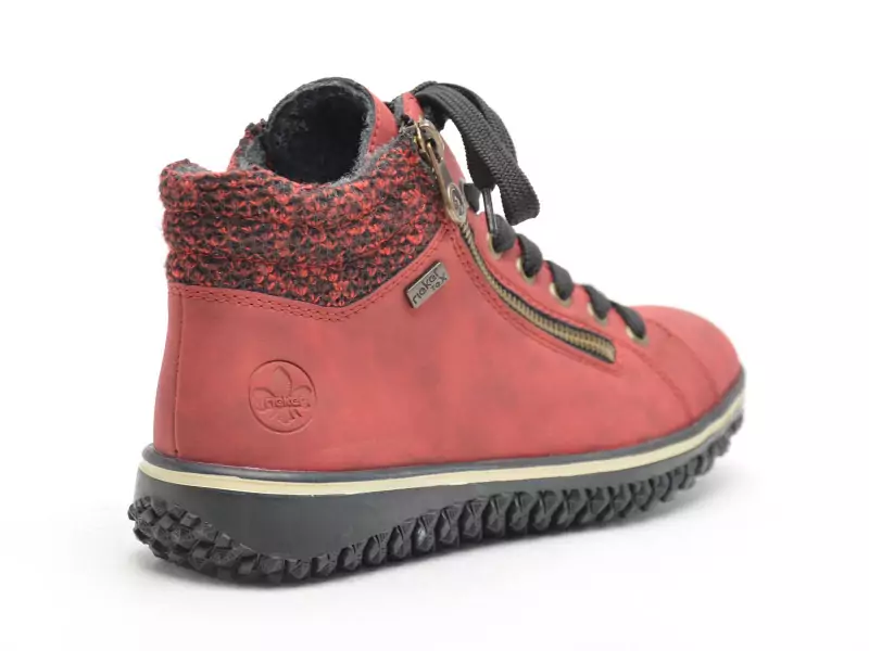 Rieker Z4263 Rouge Basket Montante Femme