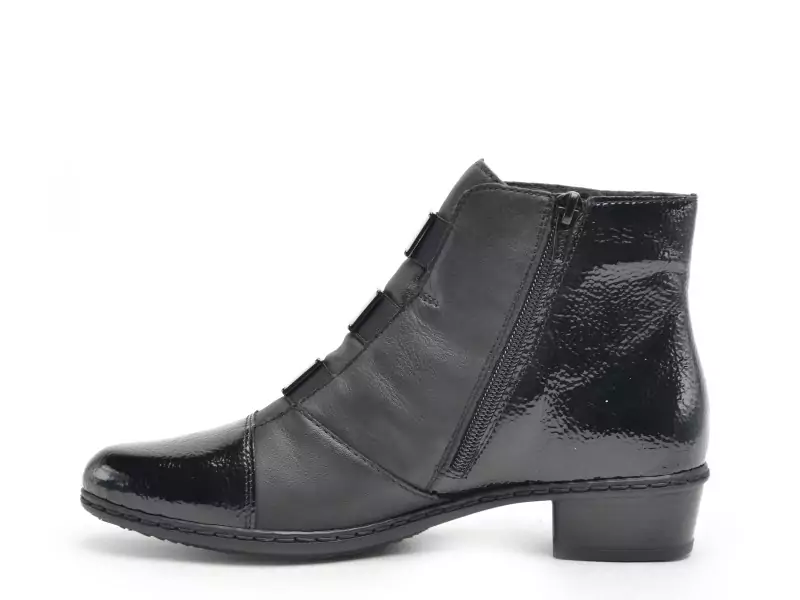 Rieker Y0764 Noir Boots et Bottines Plates Femme