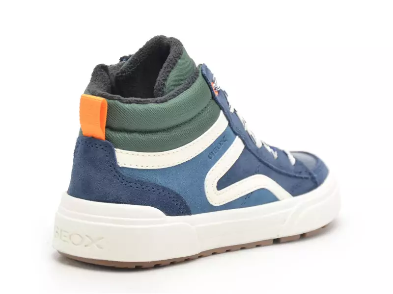 Geox J WEEMBLE BOY J36HAA Bleu Baskets Montantes Garçon