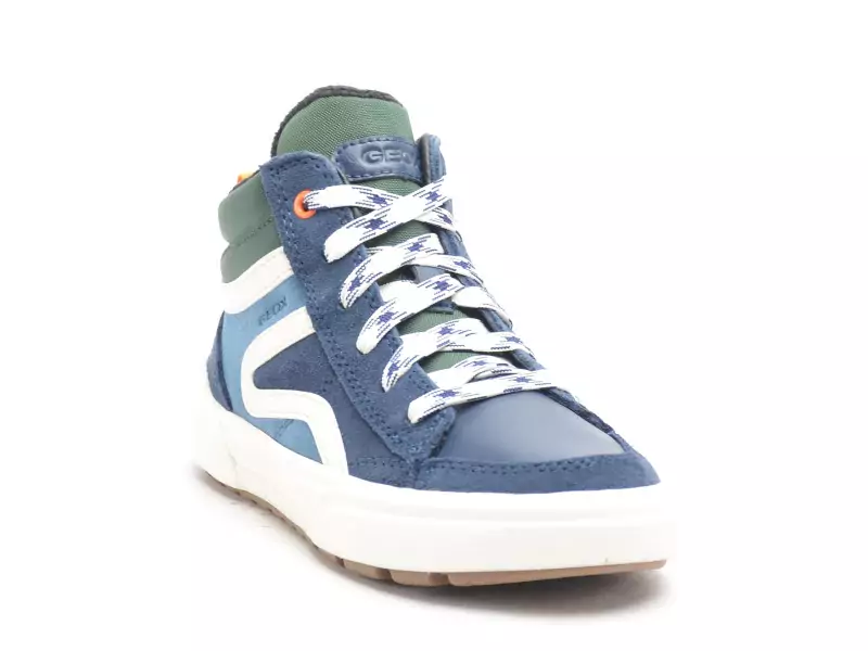 Geox J WEEMBLE BOY J36HAA Bleu Baskets Montantes Garçon