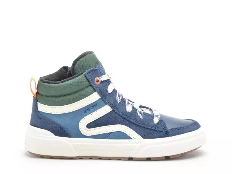 Geox J WEEMBLE BOY J36HAA Bleu Baskets Montantes Garçon