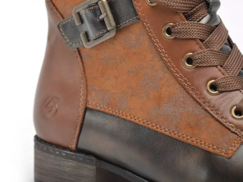 Remonte D4381 Marron Boots et Bottines Plates Femme