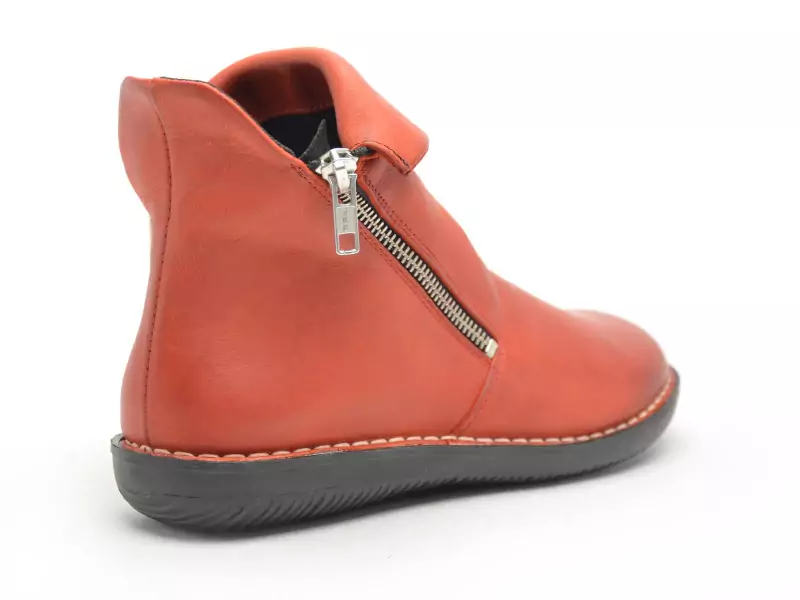 Chacal 7237 Orange Boots et Bottines Plates Femme