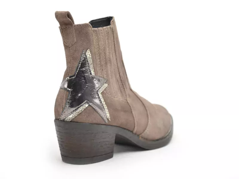 Gr MILOU Gris Boots et Bottines à Talons Femme