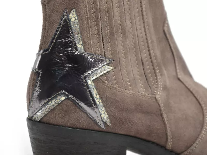 Gr MILOU Gris Boots et Bottines à Talons Femme