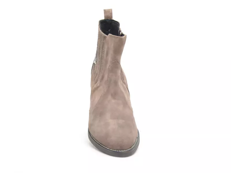 Gr MILOU Gris Boots et Bottines à Talons Femme