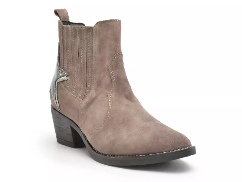 Gr MILOU Gris Boots et Bottines à Talons Femme