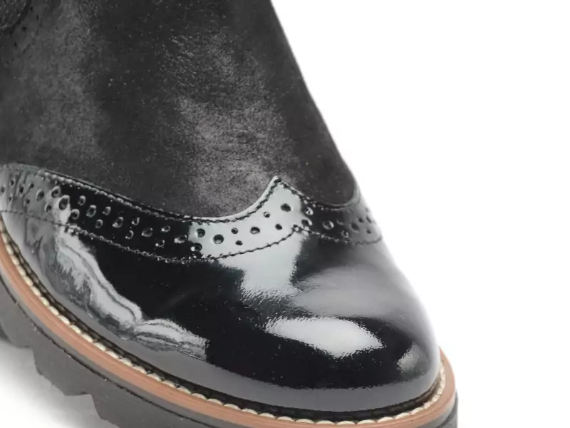 Gr TIACLE Noir Boots et Bottines Plates Femme
