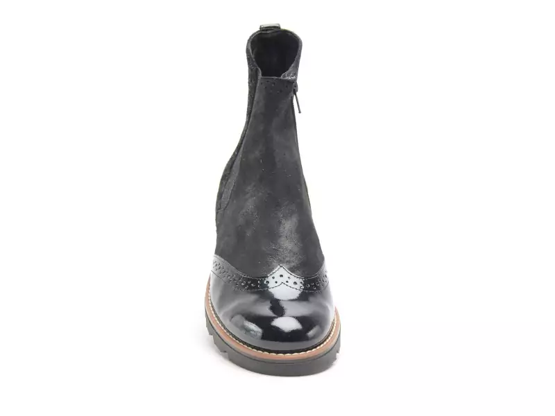 Gr TIACLE Noir Boots et Bottines Plates Femme