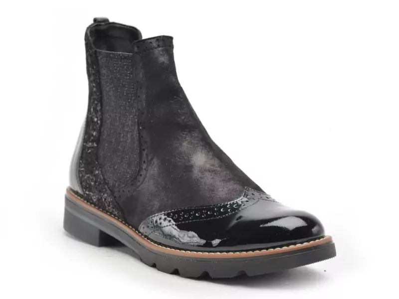 Gr TIACLE Noir Boots et Bottines Plates Femme