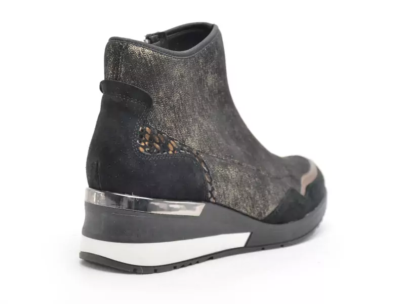 Gr SIROCO Noir Boots et Bottines à Talons Femme