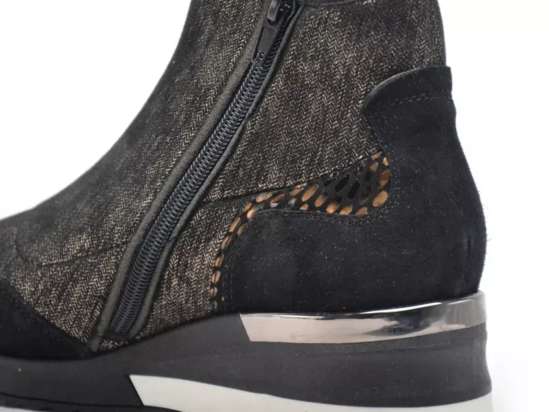 Gr SIROCO Noir Boots et Bottines à Talons Femme