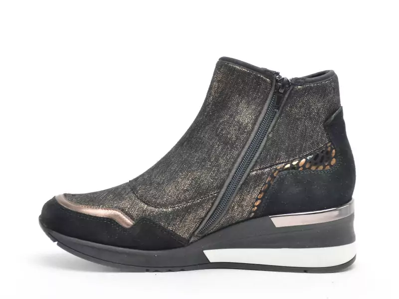 Gr SIROCO Noir Boots et Bottines à Talons Femme
