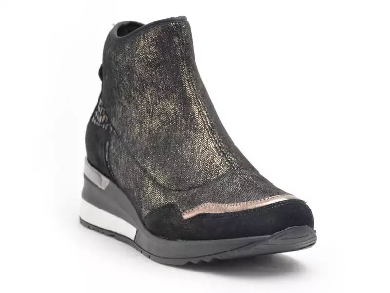 Gr SIROCO Noir Boots et Bottines à Talons Femme