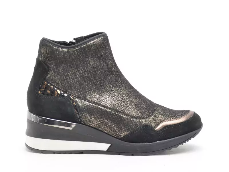 Gr SIROCO Noir Boots et Bottines à Talons Femme