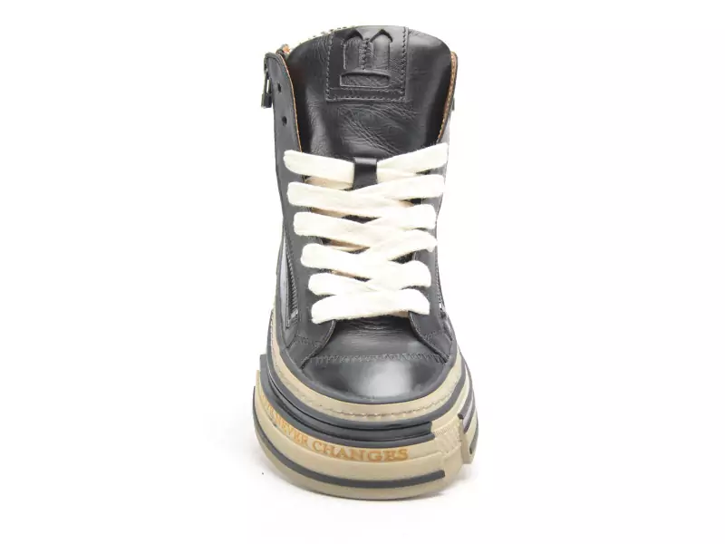 Rebecca white YZ58 3 Noir Boots et Bottines Plates Femme