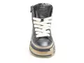 Rebecca white YZ58 3 Noir Boots et Bottines Plates Femme