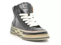 Rebecca white YZ58 3 Noir Boots et Bottines Plates Femme