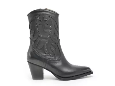 MELYA Noir Boots et Bottines à Talons Femme