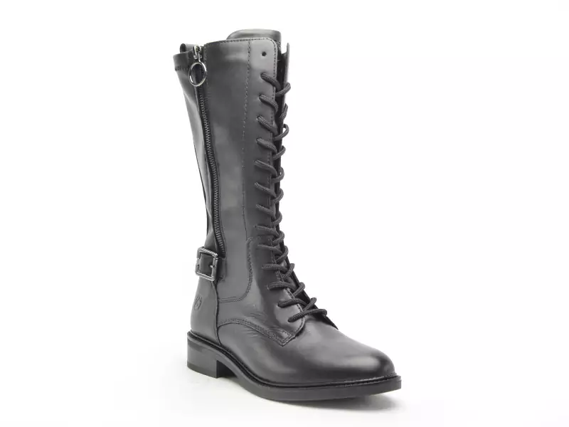 Remonte D2W71 Noir Bottes Plates Femme