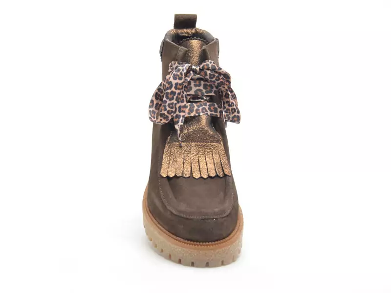 Minka JAVERT Marron Boots et Bottines Plates Femme