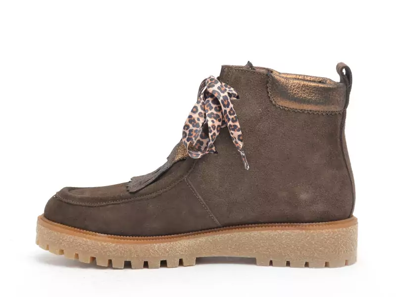 Minka JAVERT Marron Boots et Bottines Plates Femme