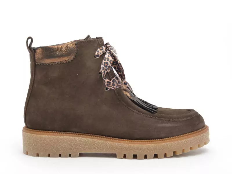 Minka JAVERT Marron Boots et Bottines Plates Femme