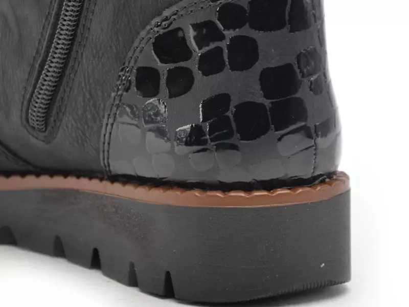 Rieker 44950 Noir Boots et Bottines Plates Femme