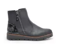 Rieker 44950 Noir Boots et Bottines Plates Femme