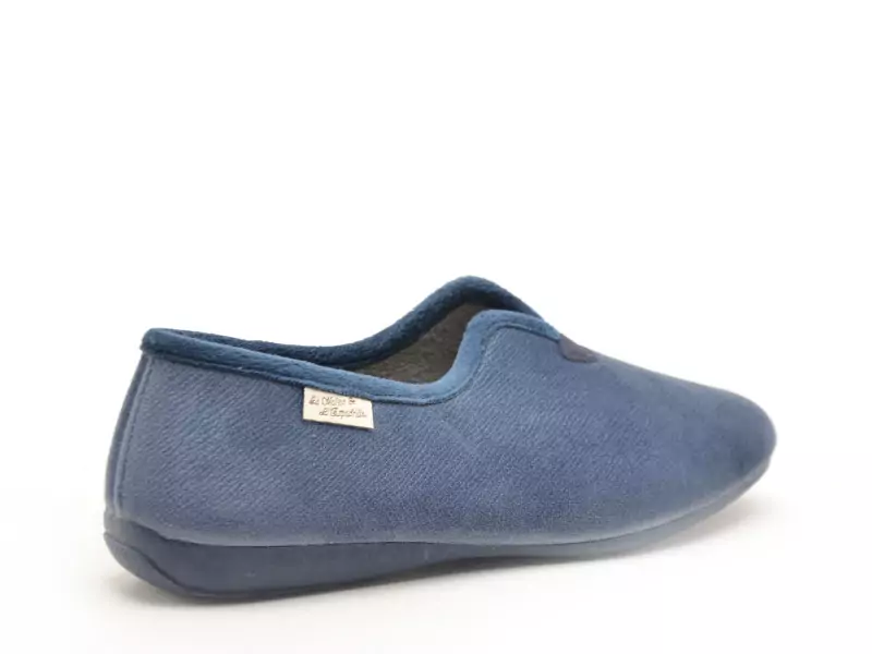 La Maison De L Espadrille 6182 8 Bleu Chaussons Femme