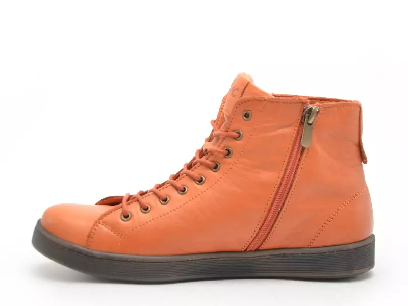 Andrea Conti 0344900 Orange Boots et Bottines Plates Femme